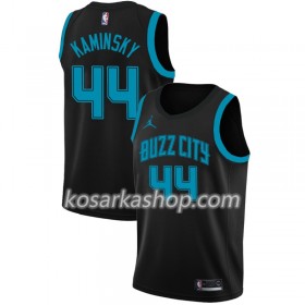 Dres Charlotte Hornets Frank Kaminsky 44 2018-19 Jordan Brand City Edition Crna Swingman